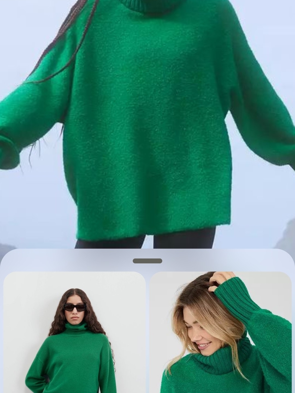 aerie Emerald Green Turtleneck Sweater